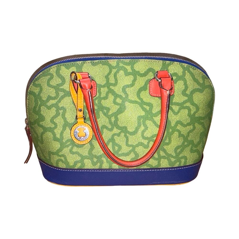 TOUS Multicolor Leather Print Purse Handbag